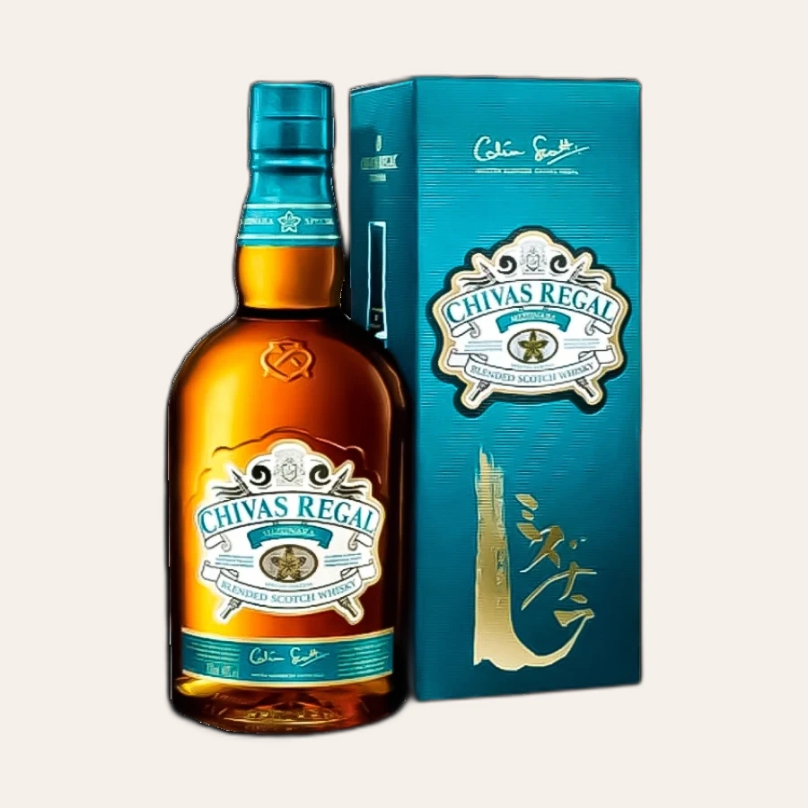 Rượu Whisky Chivas 12 Year Old Mizunara Cask Finish Bản Cũ