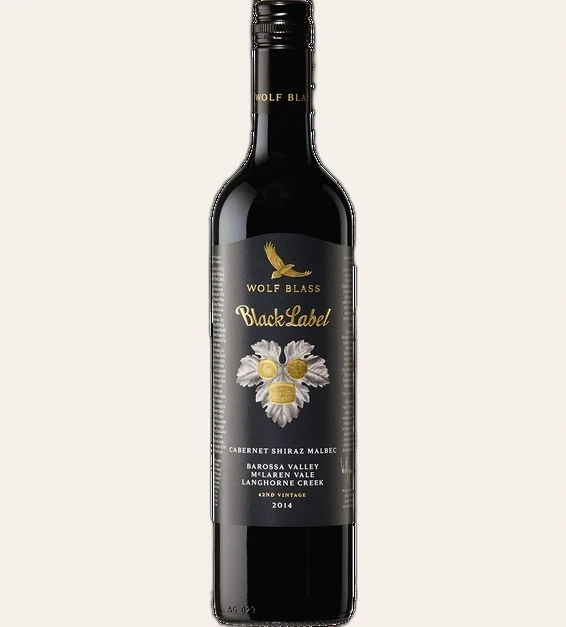 Rượu Vang Đỏ Úc Wolf Blass Black Label Cabernet Shiraz Malbec