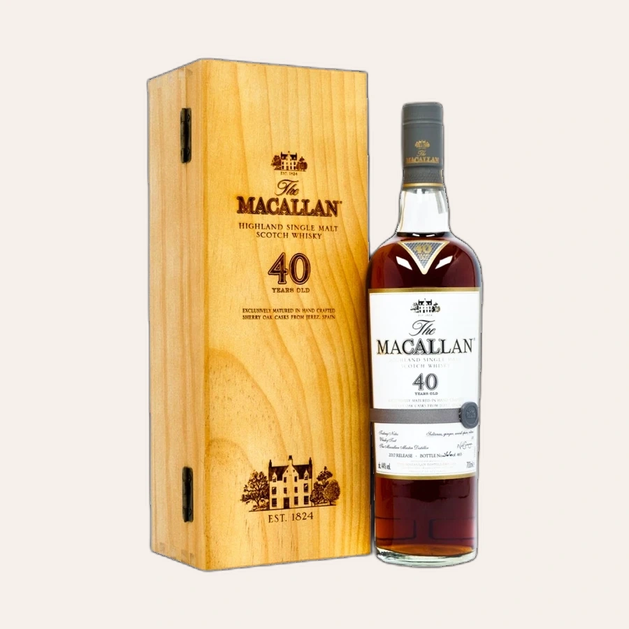 Rượu Whisky Macallan 40 Sherry Oak - 2017 Release