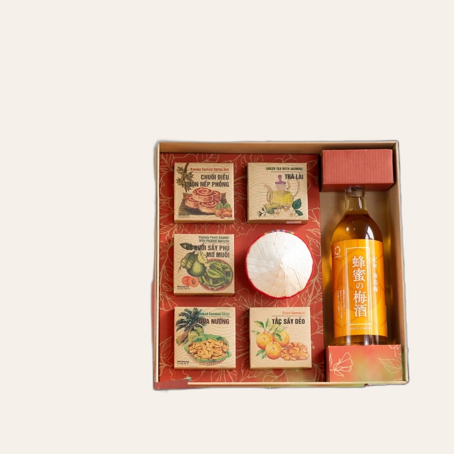 Rượu Mơ Nhật Bản Nakano Umeshu Mitsu Vị Mật Ong Hộp Quà Tết 2026 Set Tết Việt 3
