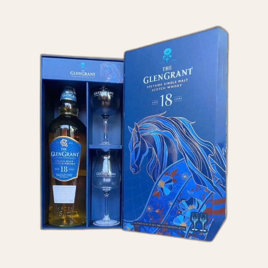 Rượu Whisky Glen Grant 18 Year Old Year Of Horse Hộp Quà Tết 2026