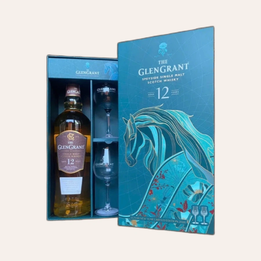 Rượu Whisky Glen Grant 12 Year Old Year Of Horse Hộp Quà Tết 2026