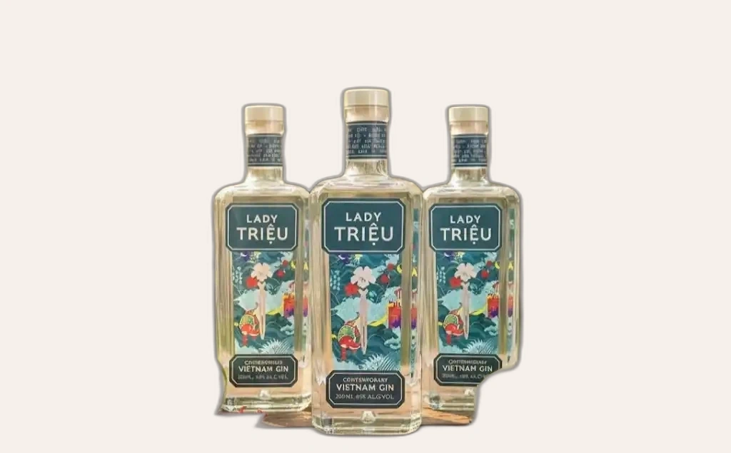 Rượu Gin Việt Nam Lady Triệu Contemporary Vietnam Gin 200ml Chất Lượng