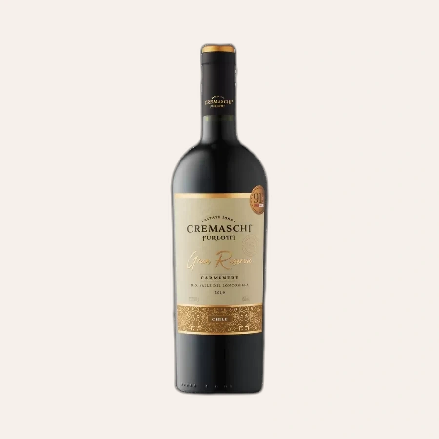 Rượu Vang Đỏ Chile Cremaschi Furlotti Single Vineyard Gran Reserva Carmenere 2019