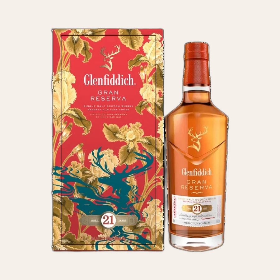 Rượu Whisky Glenfiddich 21 Year Old Gran Reserva Hộp Quà Tết 2026