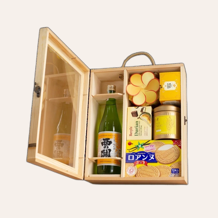 Rượu Sake Nishino Seki Junmaishu Hộp Quà Tết 2026 Set Mộc Xuân 2