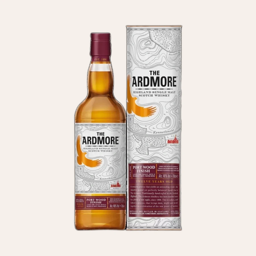 Rượu Whisky Ardmore 12 Year Old Port Wood Finish