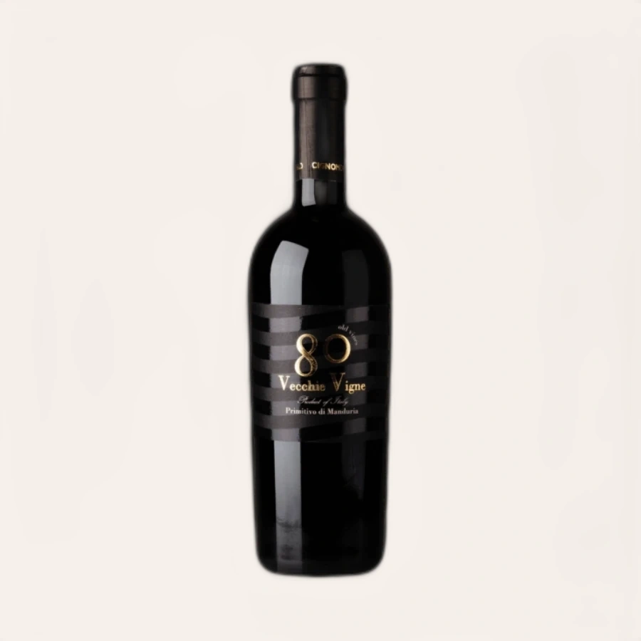 Rượu Vang Đỏ Ý Cignomoro 80 Vecchie Vigne Primitivo Di Manduria