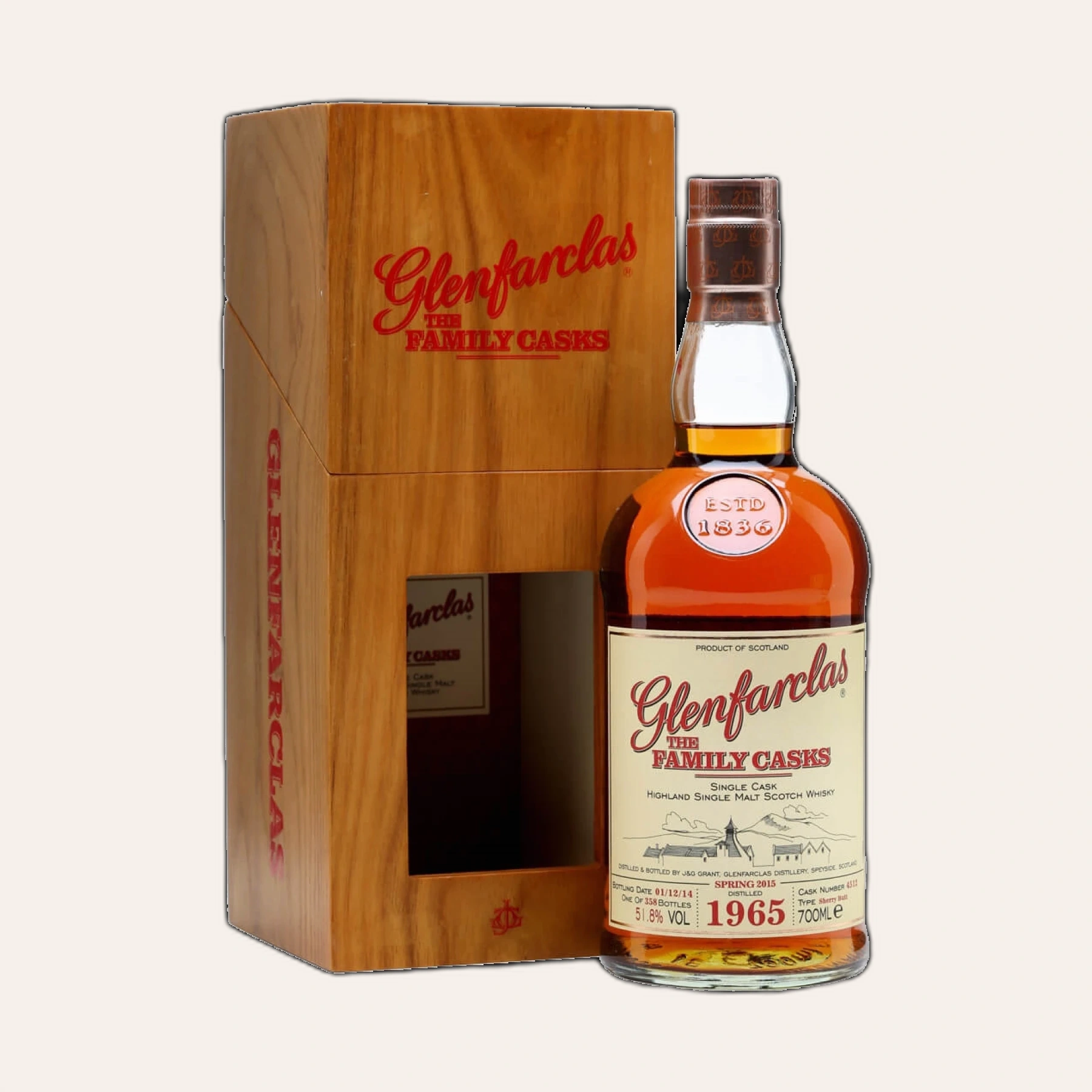 Rượu Whisky Glenfarclas 49 Year Old Family Casks 1965