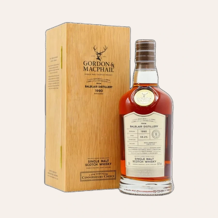Rượu Whisky Balblair 32 Year Old Gordon & Macphail 1990