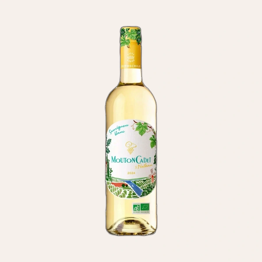 Rượu Vang Trắng Pháp Mouton Cadet Blanc x Nathan