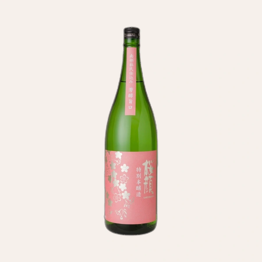 Rượu Sake Nhật Bản Sakuragao Tokubetsu Honjozo Magnum 1.8L