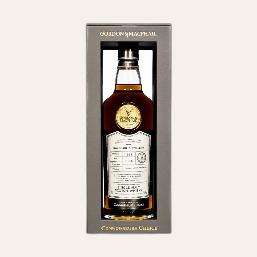 Rượu Whisky Connoisseurs Choice Balblair 24 Year Old Gordon & Macphail 1993