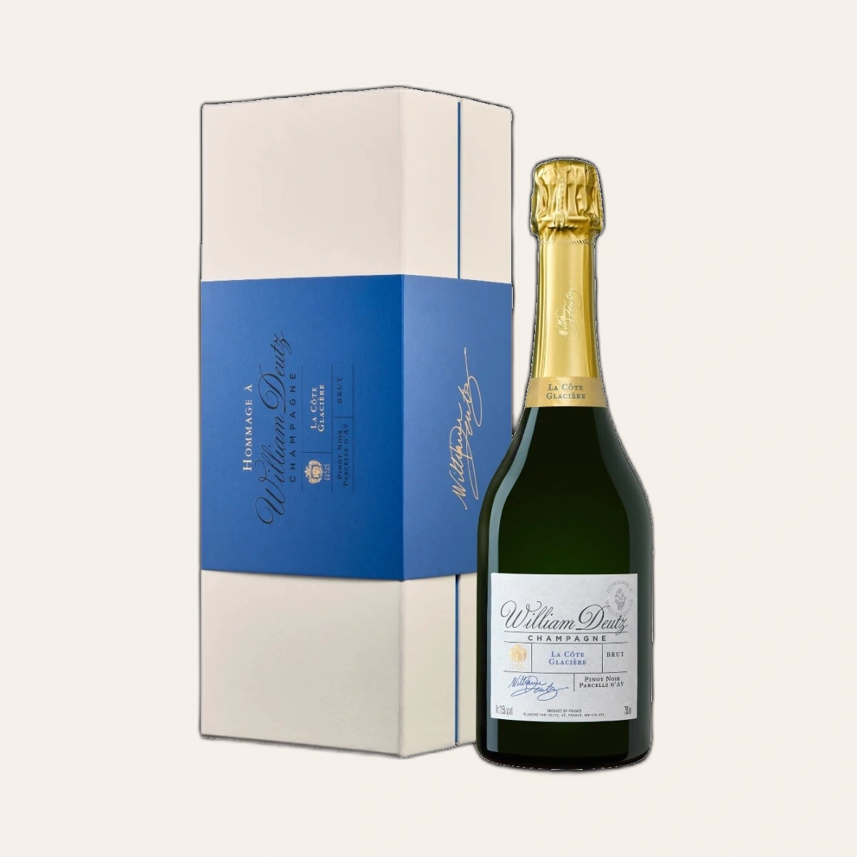 Rượu Champagne Pháp Hommage a William Deutz La Cote Glaciere Single Vineyard 2015 Kèm Hộp