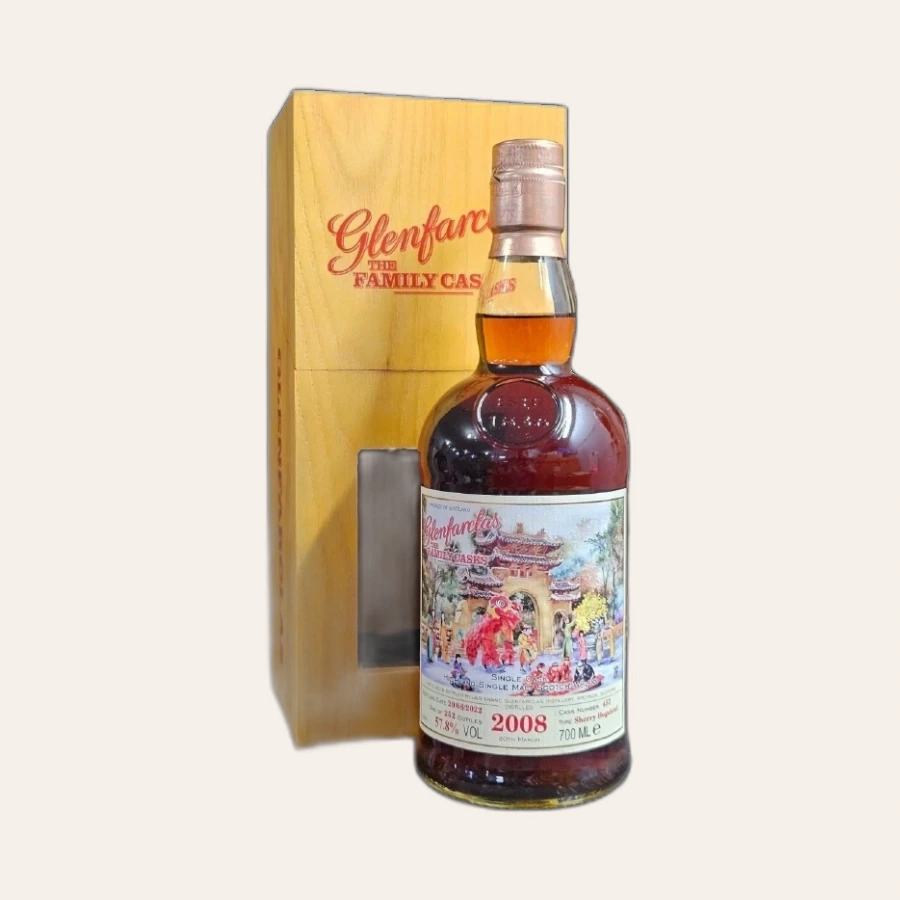 Rượu Whisky Glenfarclas Viet'life Collection Vintage 2008