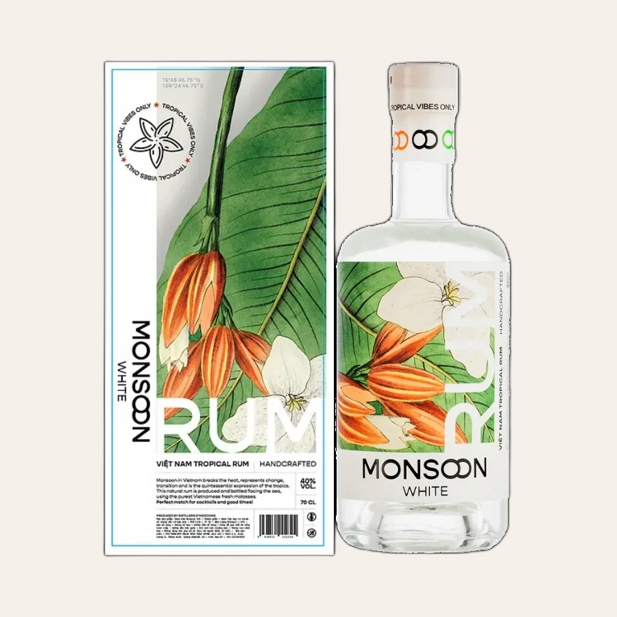Rượu Rhum Việt Nam White Rhum Monsoon