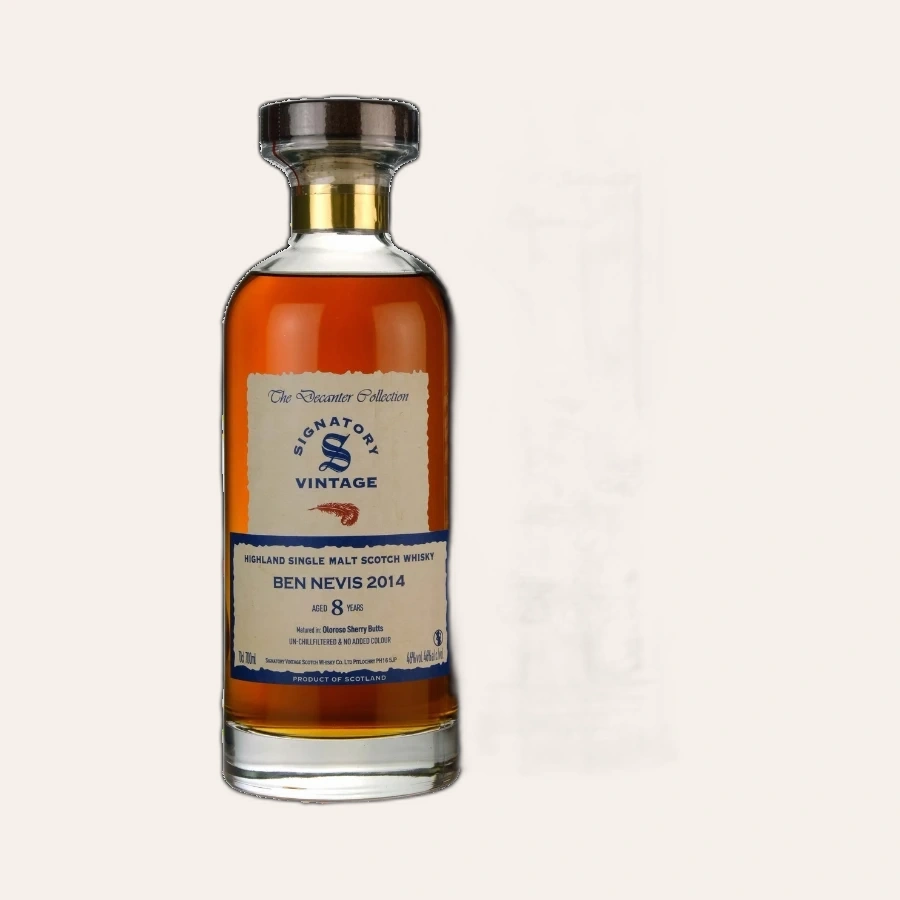 Rượu Whisky Ben Nevis 8 Year Old The Decanter Collection Signatory Vintage 2014