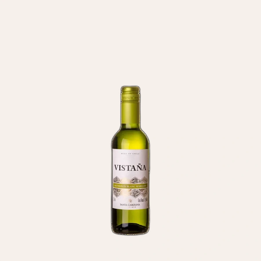 Rượu Vang Trắng Chile Santa Carolina Vistana Sauvignon Blanc, Sémillon - 375 ml