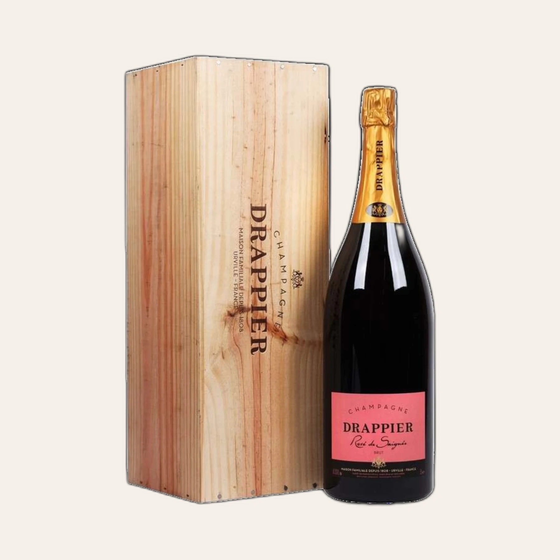 Rượu Champagne Pháp Drappier Rose de Saignee 1.5L