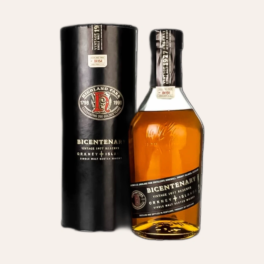 Rượu Whisky Highland Park Bicentenary 21 Year Old 1977 Bottling