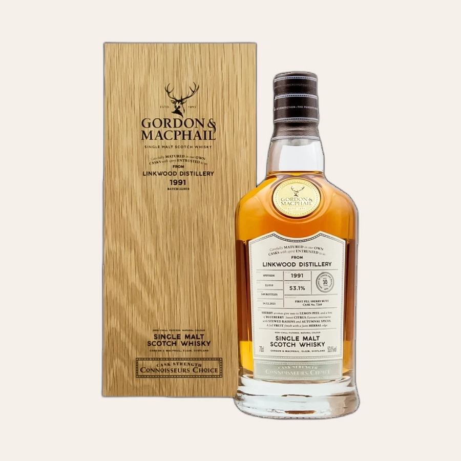 Rượu Whisky Linkwood 30 Year Old Gordon & Macphail 1991
