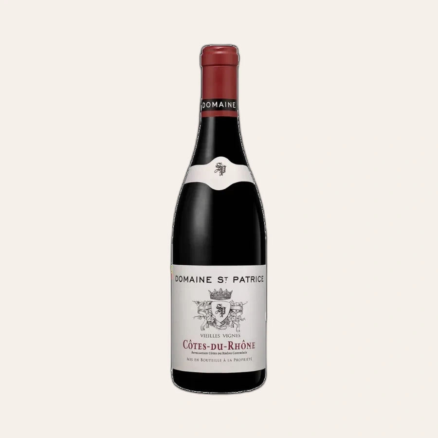Rượu Vang Đỏ Pháp Domaine St Patrice Côtes Du Rhône