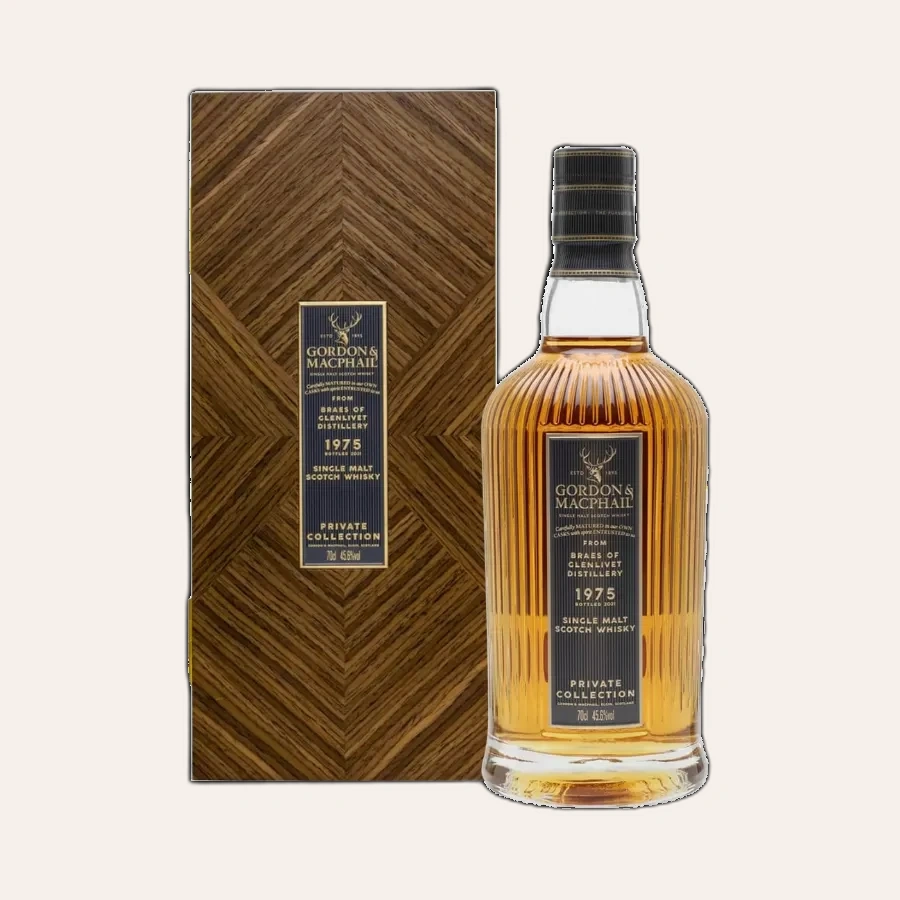 Rượu Whisky Braes of Glenlivet 48 Year Old Gordon & Macphail 1975