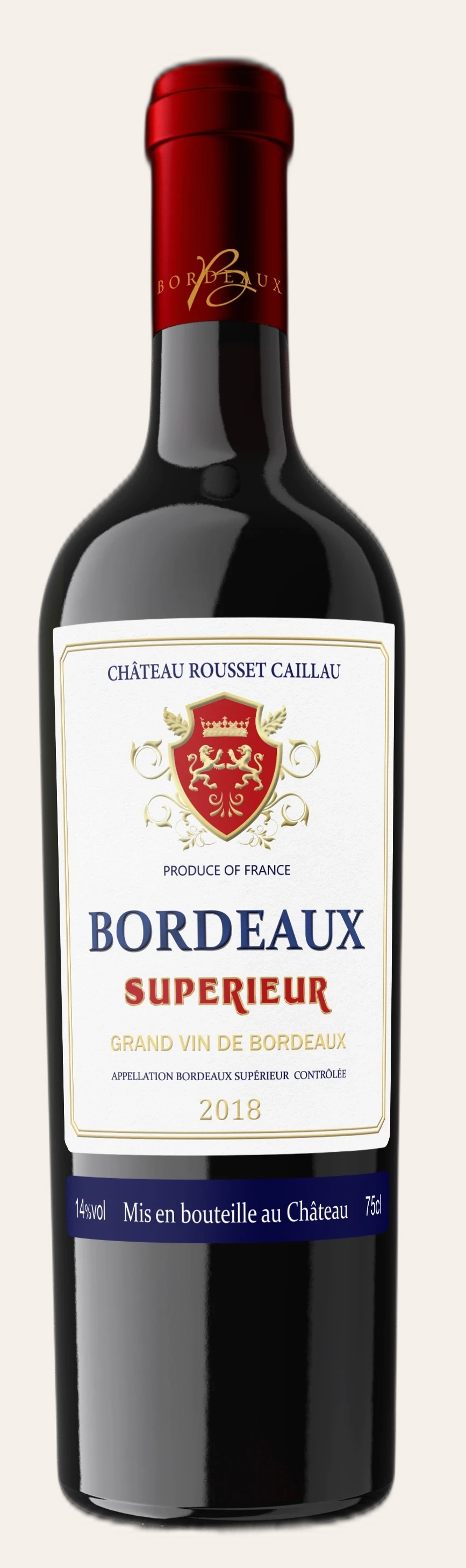 Rượu Vang Đỏ Pháp Chateaux Rousset Caillau Bordeaux Superieur
