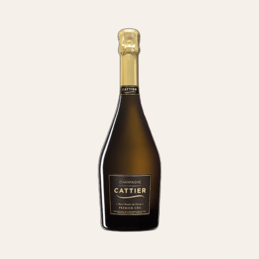 Rượu Champagne Cattier Brut Blanc De Noirs Premier Cru