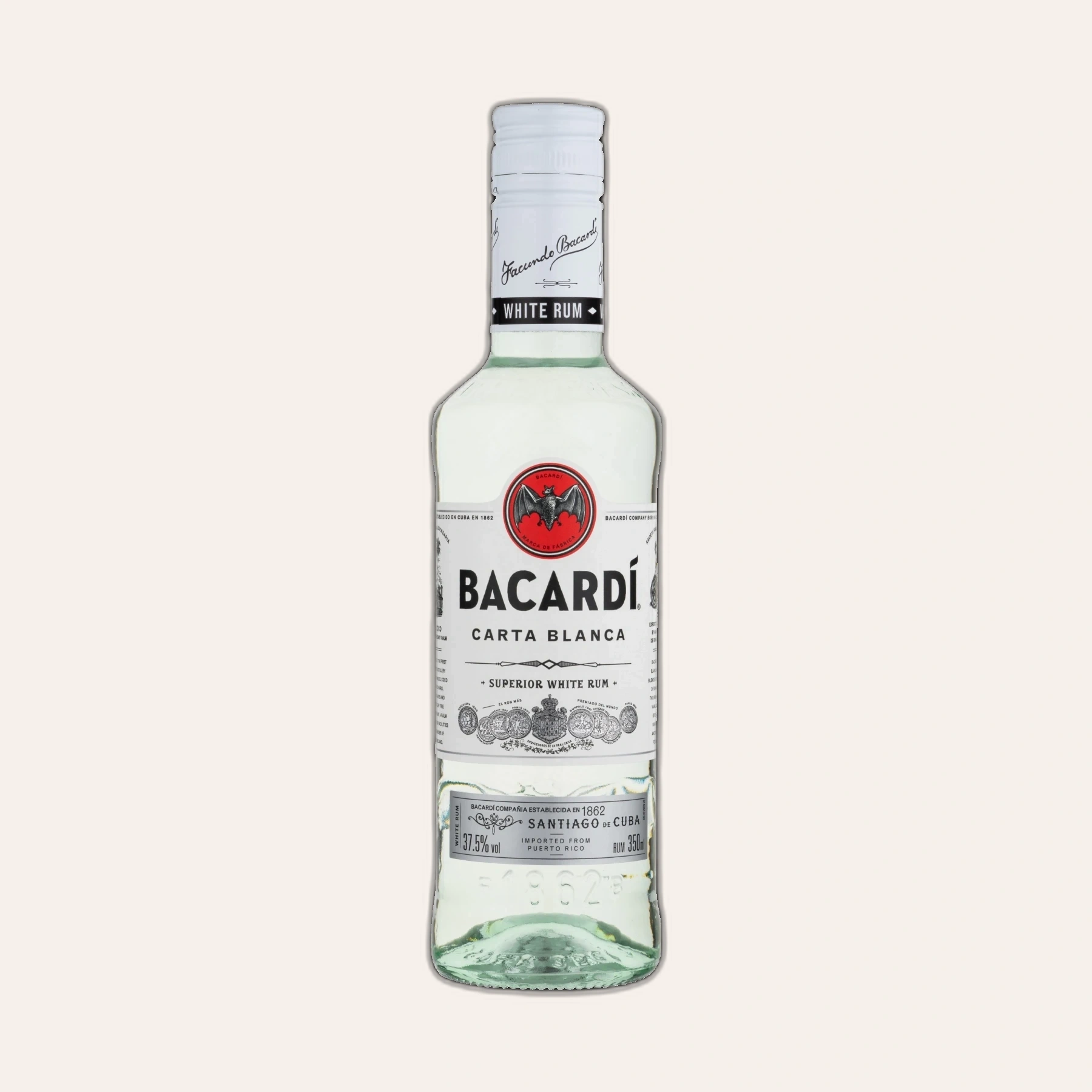 Rượu Rum Cuba Bacardi Carta Blanca 350ml