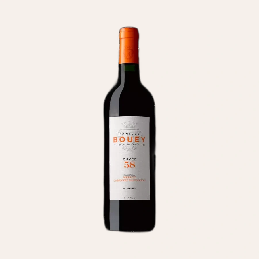 Rượu Vang Đỏ Pháp Famille Bouey Cuvee 58 Merlot Cabernet Sauvignon 2020