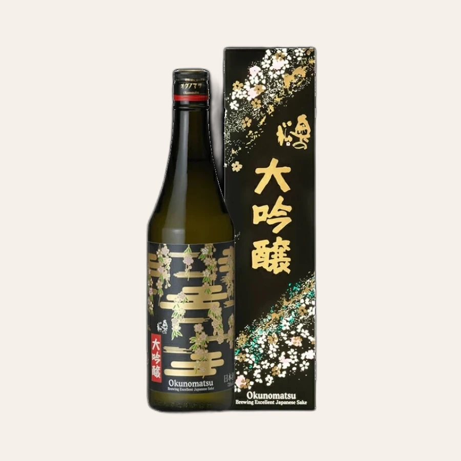 Rượu Sake Nhật Bản Okunomatsu Daiginjo (Sakura)