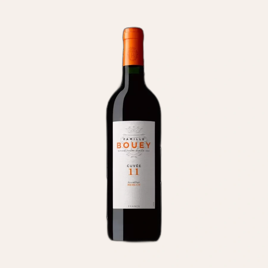 Rượu Vang Đỏ Pháp Famille Bouey Cuvee 11 Merlot 2022