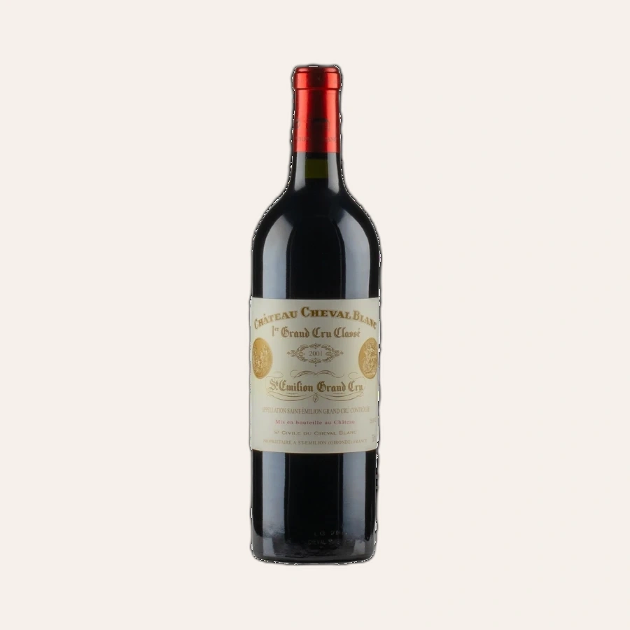 Rượu Vang Đỏ Pháp Chateau Cheval Blanc Premier Grand Cru Classe A 2001