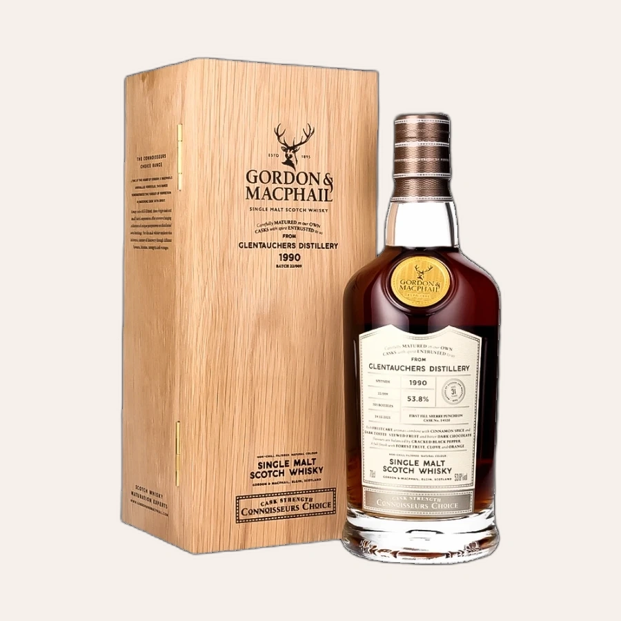 Rượu Whisky Glentauchers 31 Year Old Gordon & Macphail 1990