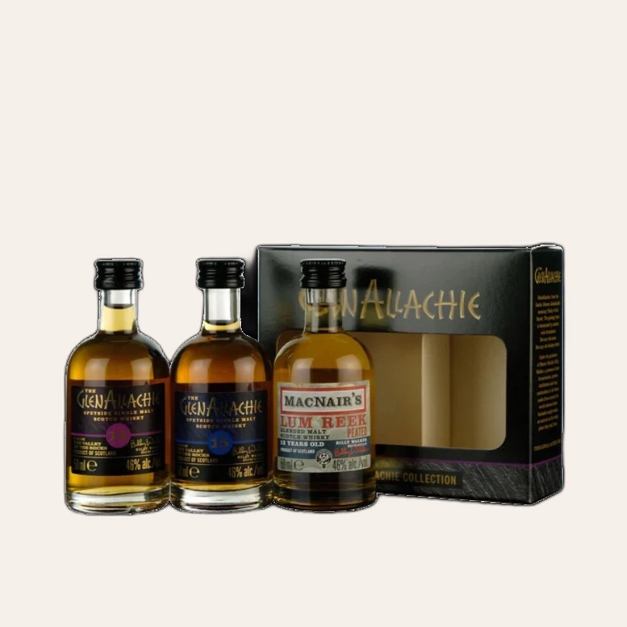 Rượu Whisky Glenallachie Mini Set 3 Chai 50ml