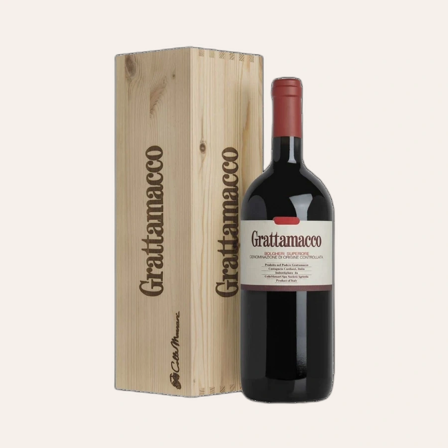 Rượu Vang Đỏ Ý Grattamacco Bolgheri Superiore 2015 1.5L