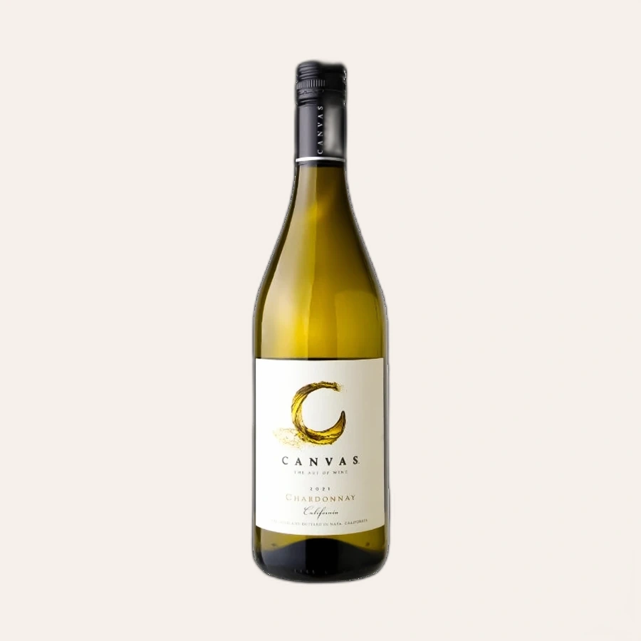 Rượu Vang Trắng Mỹ Canvas Chardonnay
