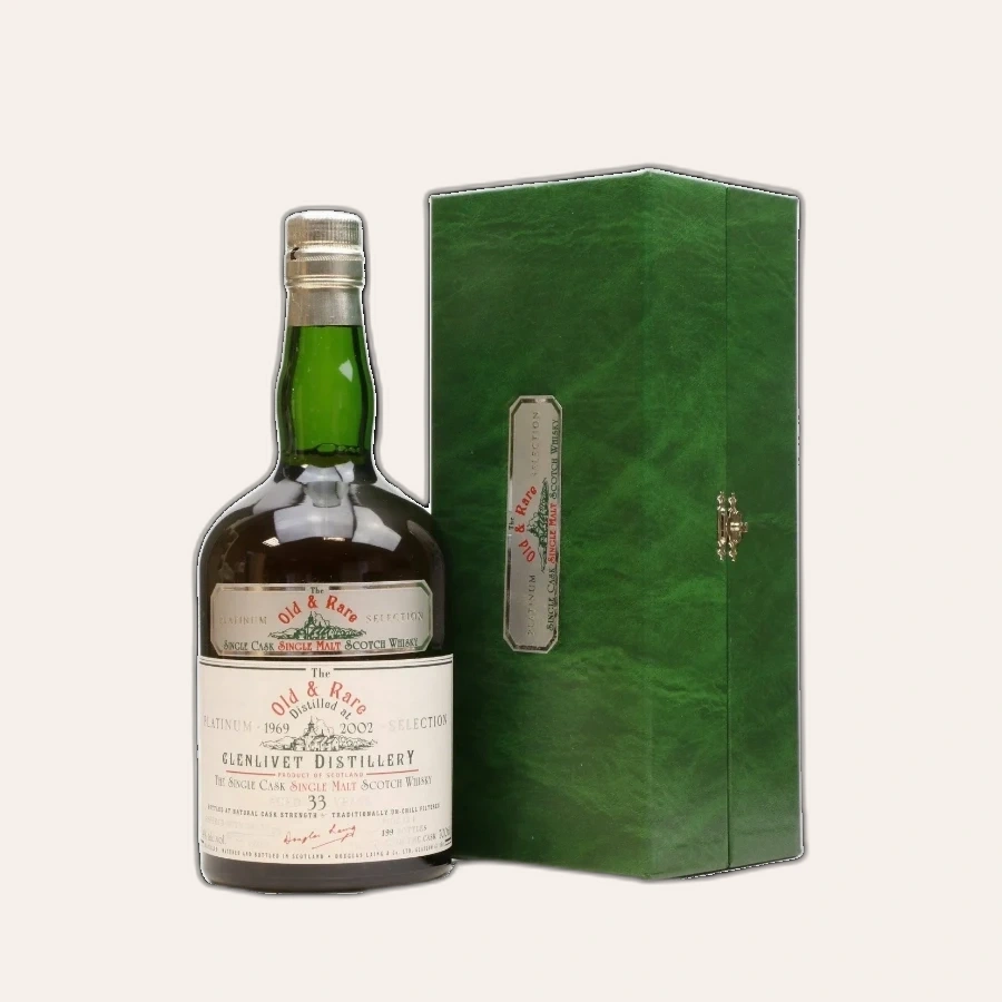 Rượu Whisky Old And Rare Glenlivet 33 Year Old Hunter Laing 1969