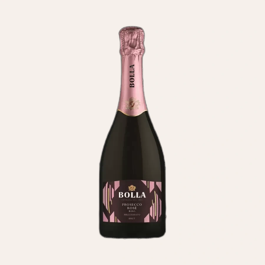 Rượu Sparkling Ý Bolla Prosecco Rose DOC Millesimato Brut