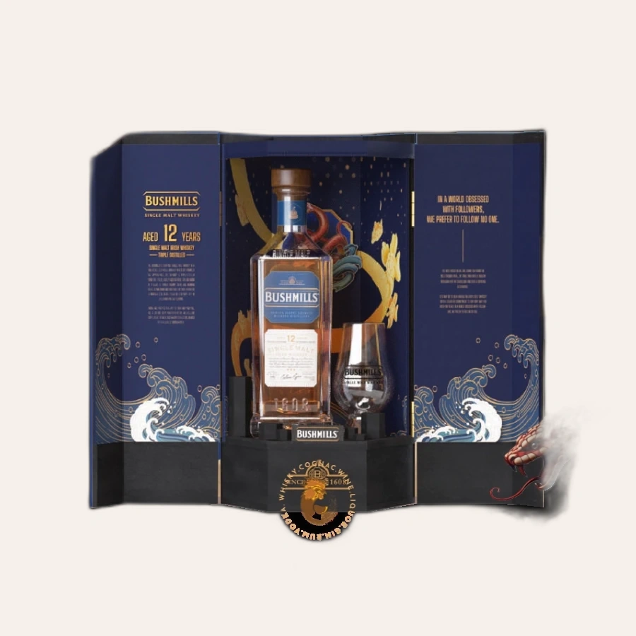 Rượu Whisky Bushmills 12 Year Old Phiên Bản Hộp Quà Tết 2025