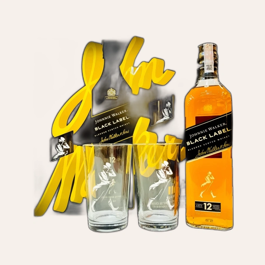 Rượu Whisky Johnnie Walker Black Label Phiên Bản Hộp Quà Tết 2024