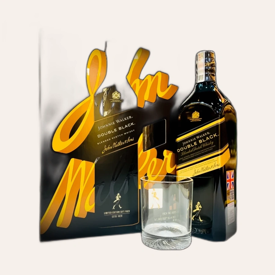 Rượu Whisky Johnnie Walker Double Black 1000ml Phiên Bản Hộp Quà Tết 2024