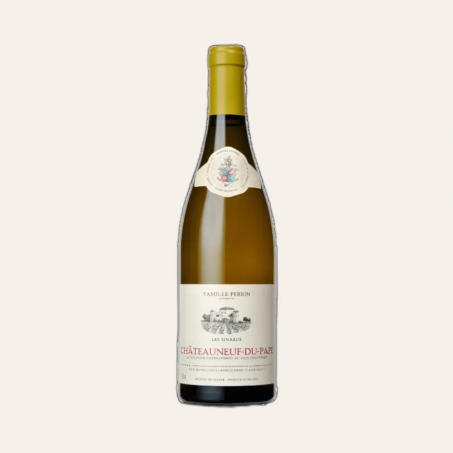 Rượu Vang Trắng Pháp Famille Perrin Chateauneuf Du Pape Les Sinards Blanc