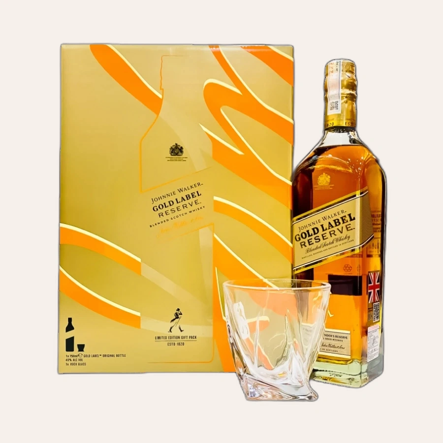 Rượu Whisky Johnnie Walker Gold Label Phiên Bản Hộp Quà Tết 2024