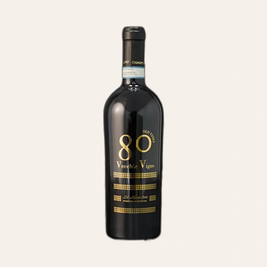 Rượu Vang Đỏ Ý 80 Gold Vecchie Vigne Primitivo Di Manduria