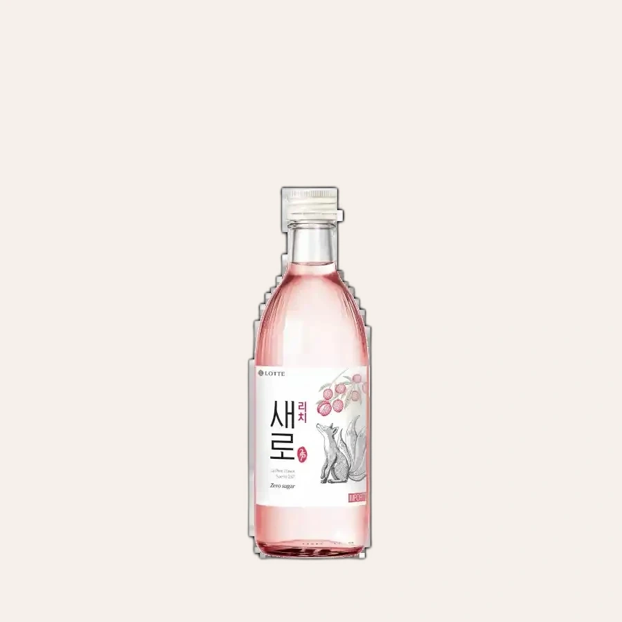 Rượu Soju Hàn Quốc Chum Churum Saero Lychee Flavor Hương Vải Không Đường