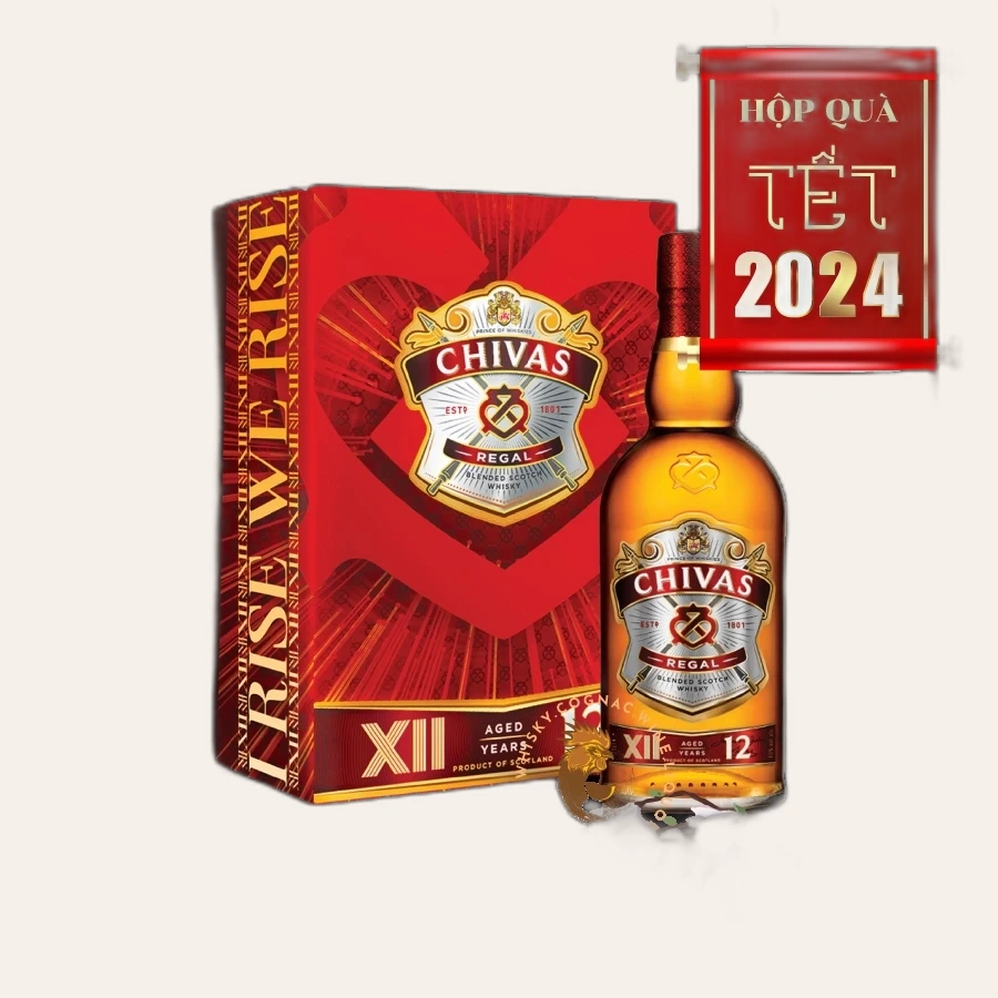 Rượu Whisky Chivas 12 Year Old Phiên Bản Hộp Quà Tết 2024