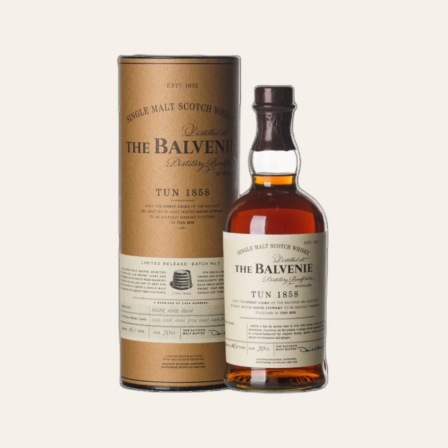 Rượu Whisky Balvenie Tun 1858 Limited Release Batch No. 3
