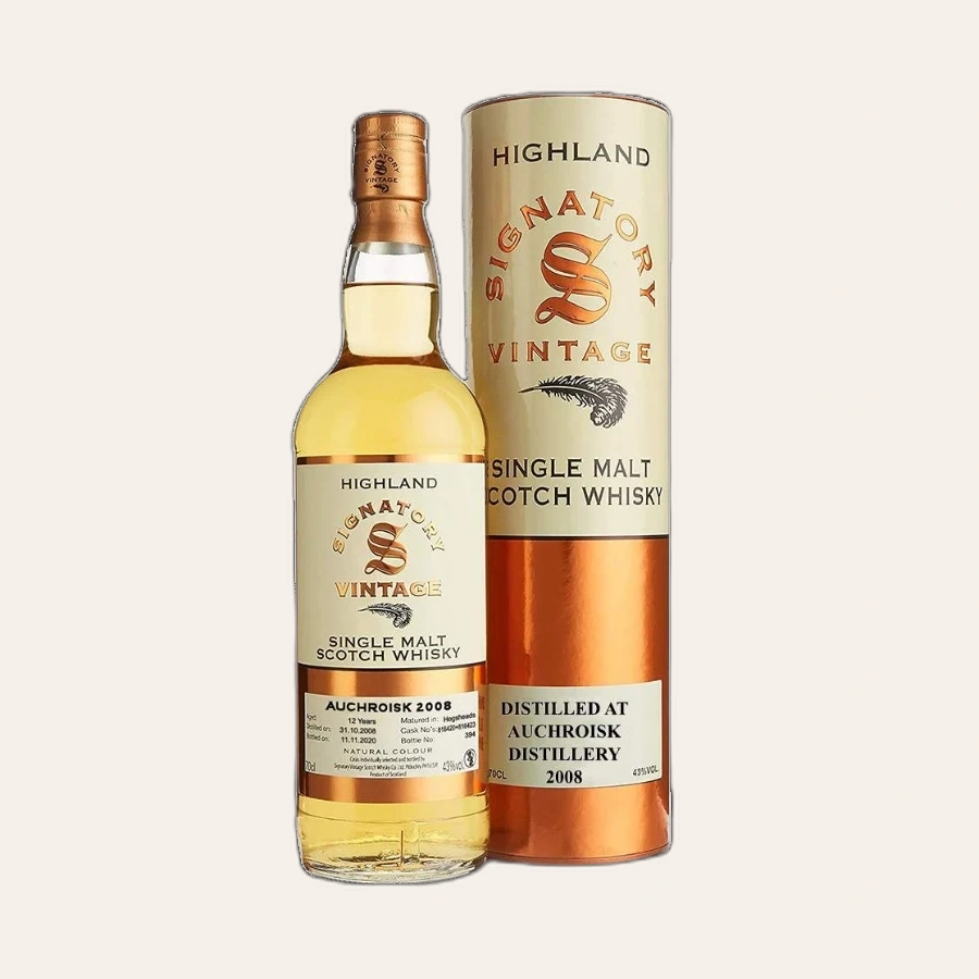 Rượu Whisky Auchroisk 12 Year Old Signatory Vintage 2008